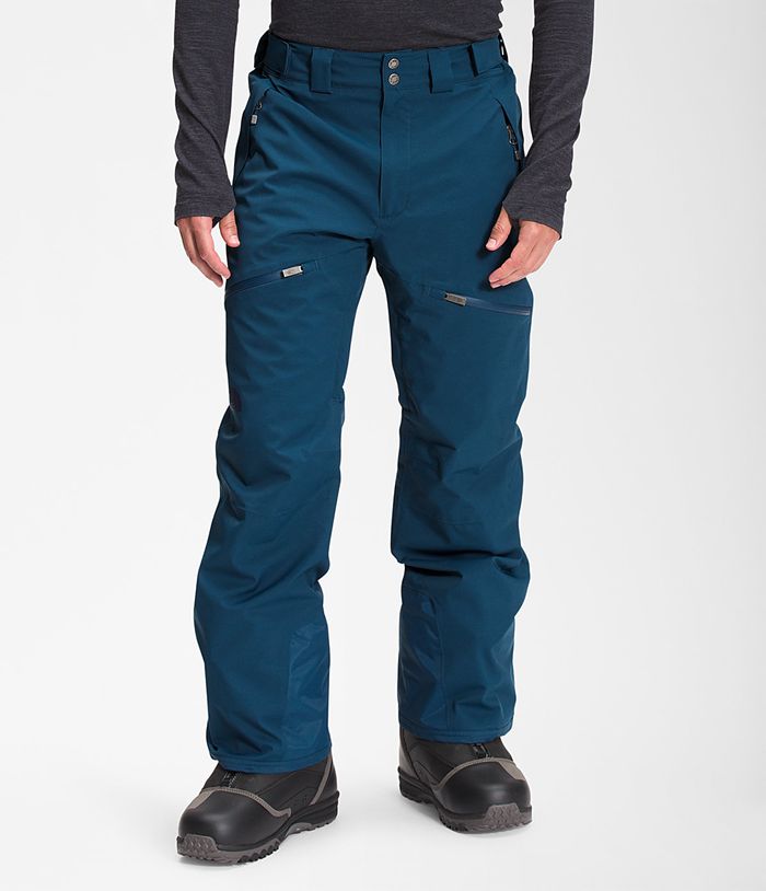 The North Face Snow Pants Chakal Blue - Mens - Thailand YRHVF-2198